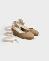 Suede Low Wedge Espadrilles |