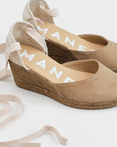 Suede Low Wedge Espadrilles |