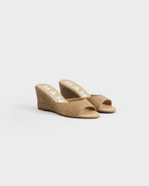 Suede Mule Wedge Espadrilles |