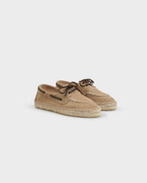 Suede Boat-Shoes Espadrilles |