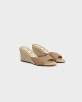 Espadrillas con Zeppa in Pelle Scamosciata |