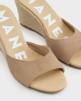 Espadrillas con Zeppa in Pelle Scamosciata |