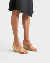 Espadrillas con Zeppa in Pelle Scamosciata |
