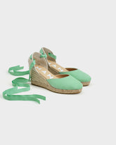 Espadrillas con Zeppa in Pelle Scamosciata |