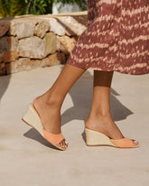 Espadrillas con Zeppa in Pelle Scamosciata |