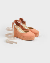 Espadrillas con Zeppa in Pelle Scamosciata |