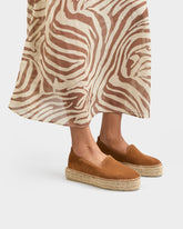 Espadrillas con Doppia Suola in Pelle Scamosciata |