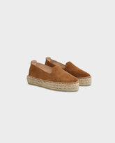 Espadrillas con Doppia Suola in Pelle Scamosciata |
