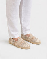 Espadrillas in Jacquard di Cotone, Lana e Lino |