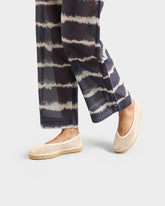 Cotton Net Ballet Flat Espadrilles |