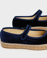 Ballerine in Velluto con Cinturino |