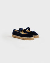 Ballerine in Velluto con Cinturino |
