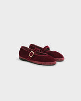 Silk Velvet Mary Jane Slippers |