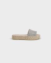 Sandali in Intreccio Metallizzato |