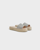 Sandali in Intreccio Metallizzato |