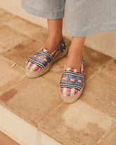Espadrillas con Doppia Suola in Rafia a Motivo | 