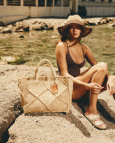 Raffia Sunset Bag Large Crochet - Natural | 