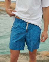 Printed Bandana Patchworks Swim Shorts - Men's Summer Sale|Swimwear | 