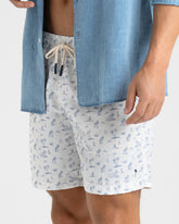 Printed Nylon Swim Shorts - Printed Swimshorts | 