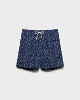Stone Washed Printed Nylon Swim Shorts - Printed Swimshorts | 