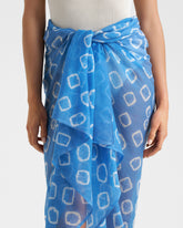Tie Dye Ikat Calypso Sarong - Women’s Skirts | 