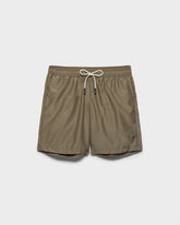 Natural Wool Blend Swim Shorts - Plain Swimshorts | 
