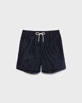 Recycled Polyester and Linen Blend<br />Swim Shorts - Plain Swimshorts | 