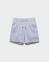 Recycled Polyester And Linen Blend Swim Shorts - Printed Swimshorts | 