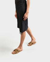 Eva And Calf Hair Crossed Bands Sandals | 