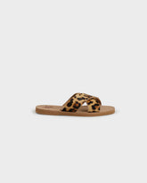 Eva And Calf Hair Crossed Bands Sandals - Swim Sandals | 