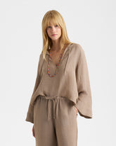 Nylon Linen Aventura Shirt - Women’s Tops & Shirts | 