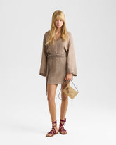 Nylon Linen Estrella Skirt - Women's Clothing Collection | 