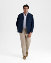 Blend Cotton Gabardine Sorrento Trousers - Men's Pants & Shorts | 