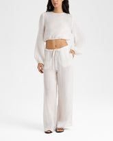 Nylon Linen Marbella Trousers - Women’s Pants & Shorts | 
