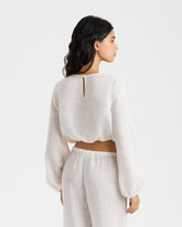 Nylon Linen Paloma Shirt - Women’s Tops & Shirts | 