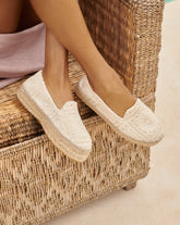 Cotton Crochet Double Sole Espadrilles - Women's Bestsellers | 