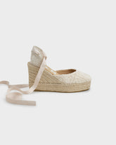 Cotton Crochet Wedge Espadrilles - Women's Bestsellers | 