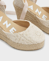 Espadrillas con Zeppa in Cotone Crochet  | 