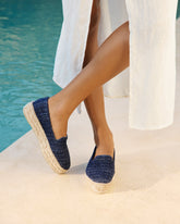 Raffia Stripes Double Sole Espadrilles - Women’s Espadrilles | 
