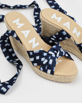 Espadrillas con Zeppa in Seta | 