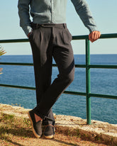 Irish Linen Savana Trousers Belt - Men's Summer Sale | 