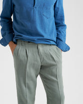 Irish Linen Savana Trousers Belt - Men's Pants & Shorts | 