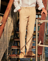 Irish Linen Savana Trousers Belt - Men's Summer Sale | 