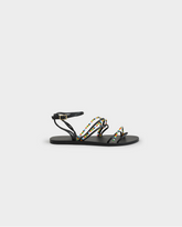 Leather & Beads Ankle Strap Sandals - Leather Sandals | 