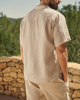 Washed Linen Havana Camp-Collar Shirt - Men's Summer Sale|Clothing | 
