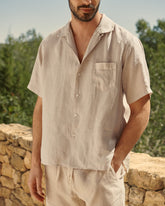 Washed Linen Havana Camp-Collar Shirt - Men's Summer Sale|Clothing | 