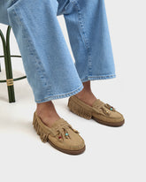 Fringed Loafers - K11RJ - Hamptons Champagne Beige | 