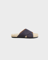 Suede Crossed Bands Sandals - Men's Shoes | 