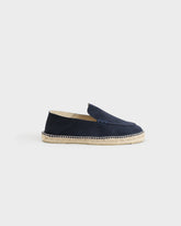 Manebí patriot blue with stitching traveler loafers espadrilles in suede | 