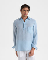 Washed Linen Nassau Polo Shirt - Men’s Shirts | 